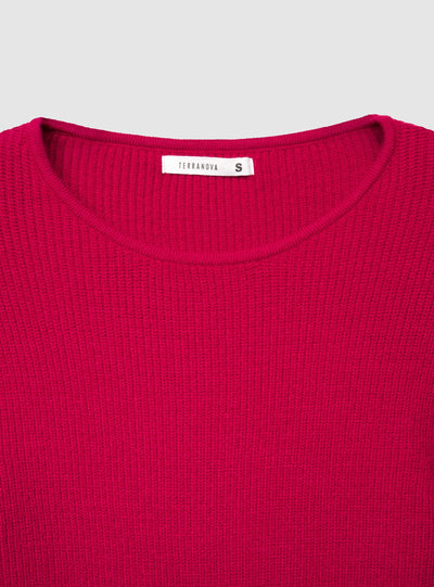 Maglia peplum effetto luccicante