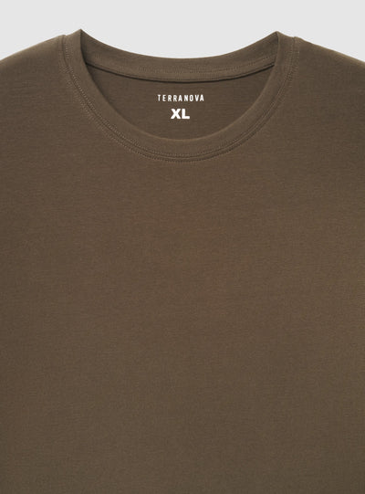 T-shirt manica lunga a tinta unita