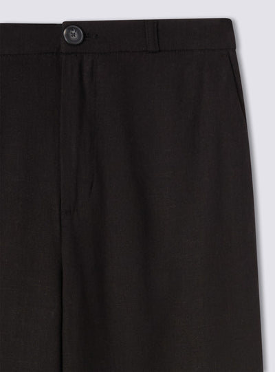 Pantaloni dad fits misto lino
