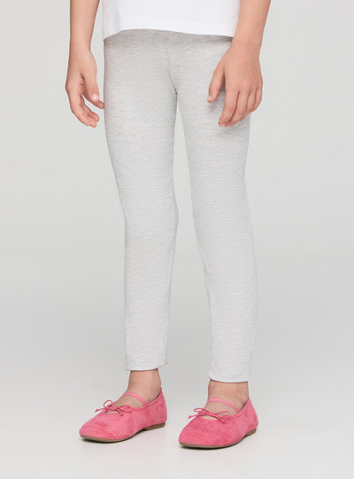 Solid colour stretch jersey leggings