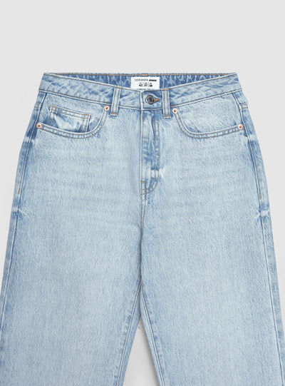 Jeans straight a vita alta