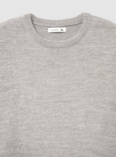 Maglia girocollo a tinta unita