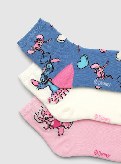 Pack 3 calzini con stampa Stitch®