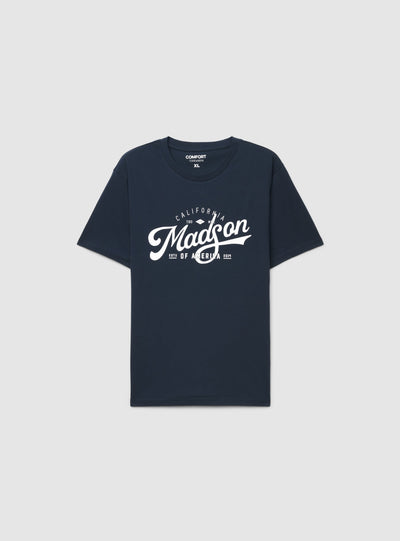 T-shirt comfort con stampa college