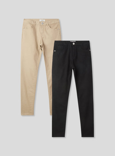Lot de 2 pantalons skinny push up