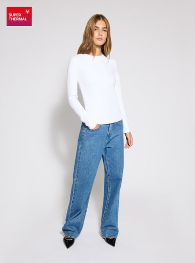 Solid colour thermal T-shirt