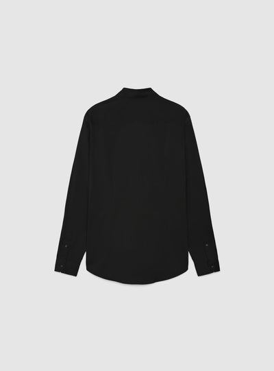 Camicia a maniche lunghe tinta unita