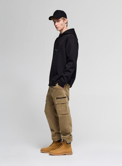 Pantaloni cargo con coulisse e tasche