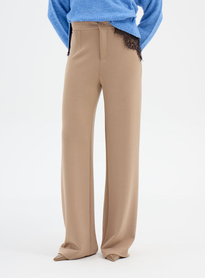 Pantaloni wide leg tinta unita