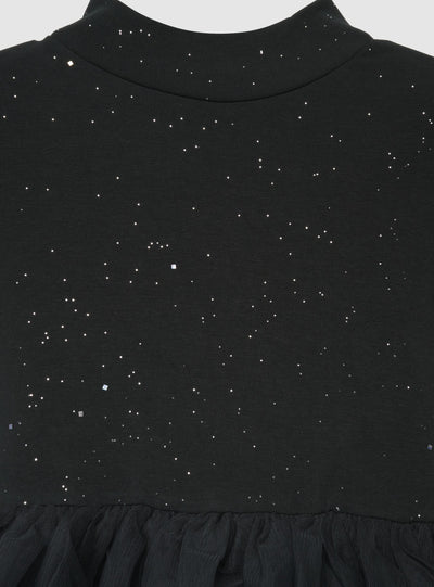 Vestito principessa con glitter e balze