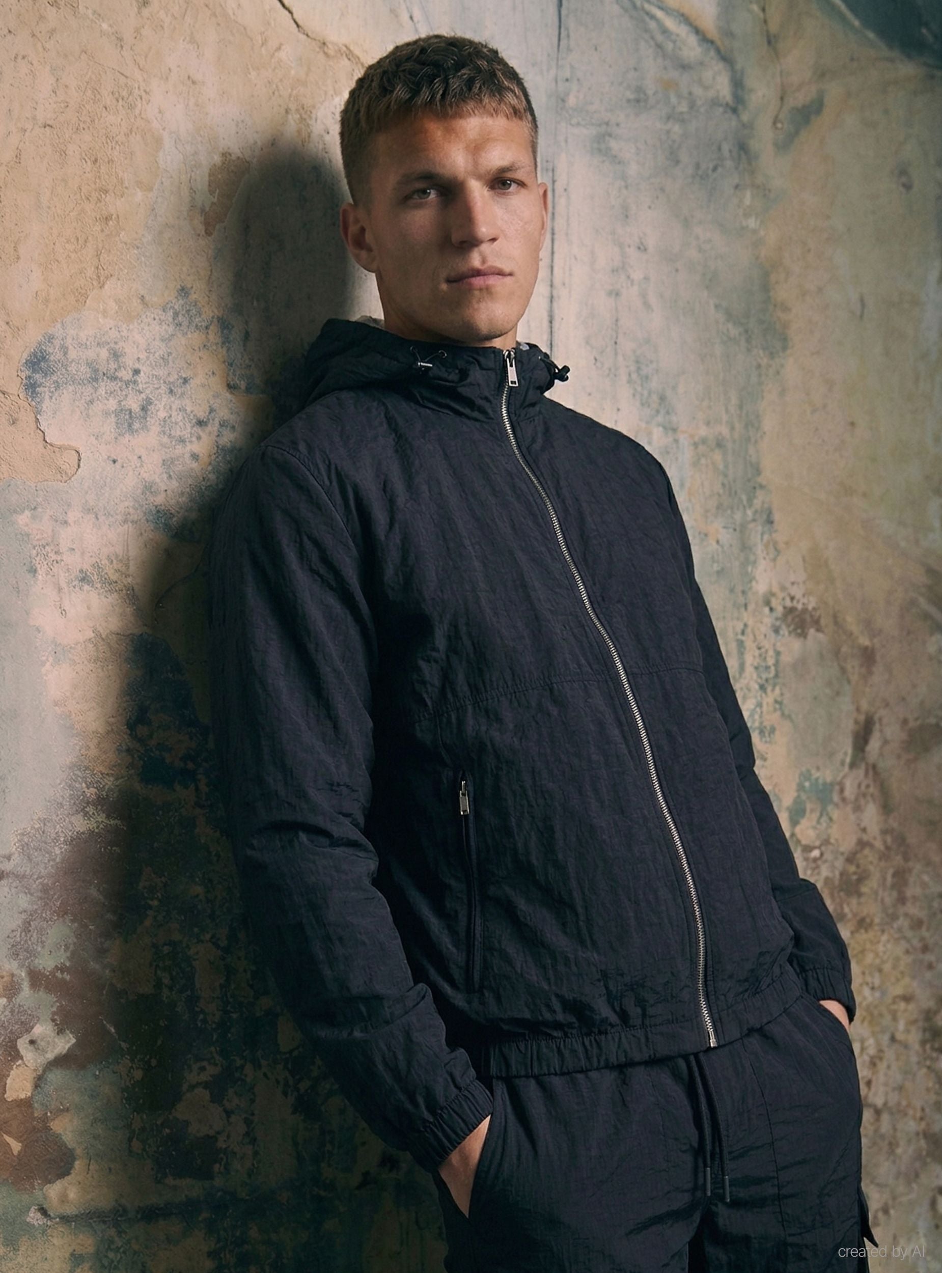 Hooded jacket with zip, boxy fit - Terranova