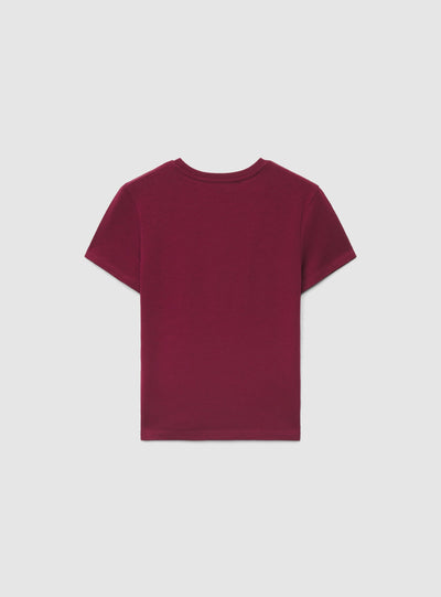 T-shirt slim con scritta