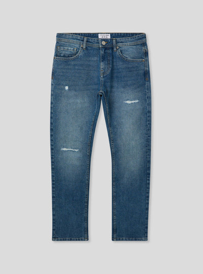 Jeans regular fit con strappi