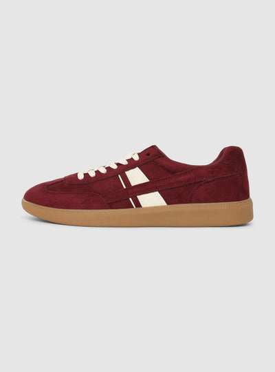 Sneakers retrò a tinta unita