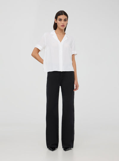 Camicia ampia maniche corte