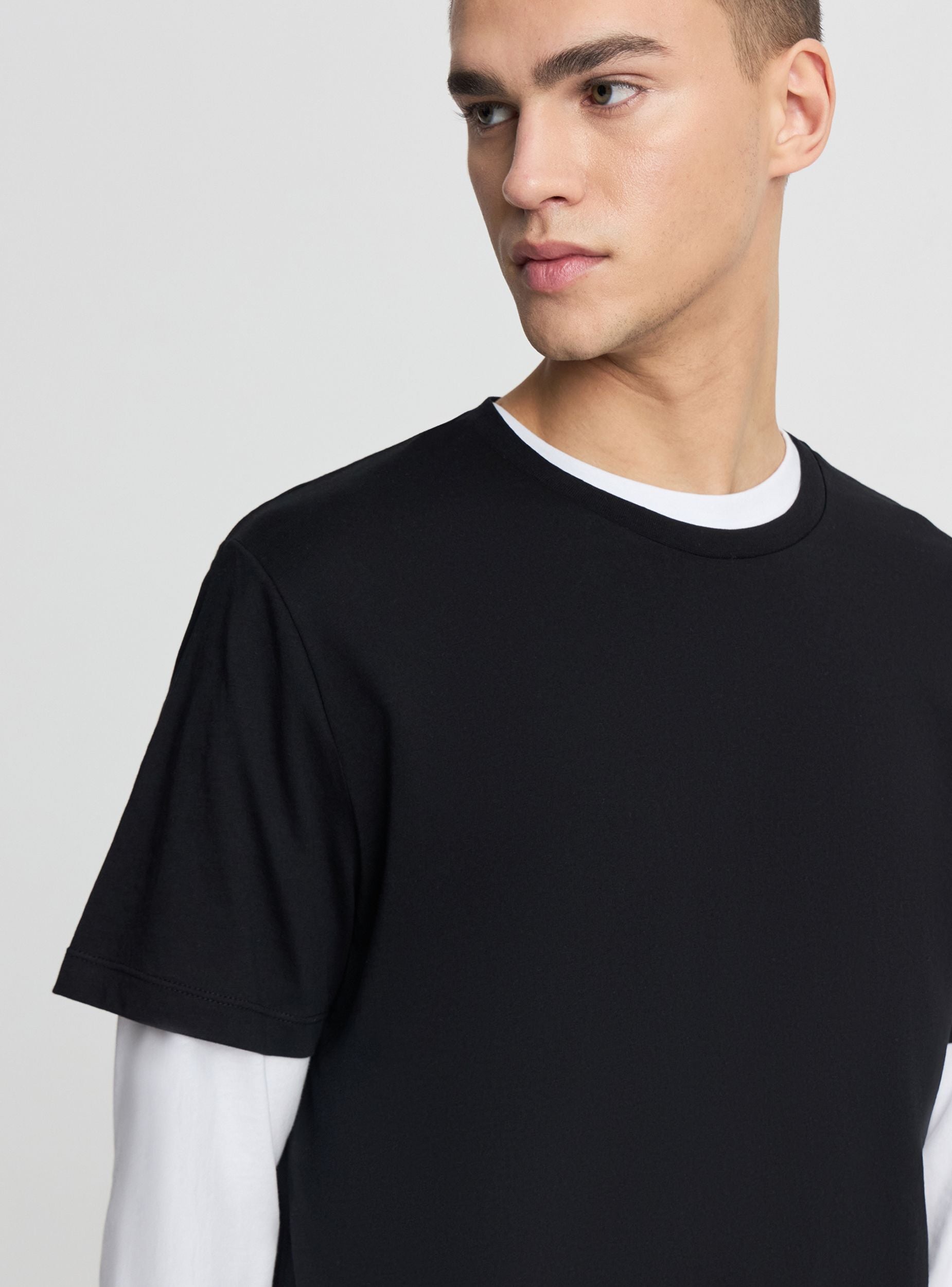 Pack Camisetas Algodón Liso Pack De 2 Camisetas De Manga Larga Para Hombre - 100% Algodón Premium, Ligeras, Tallas XS A XXL Camiseta Básica Hombre