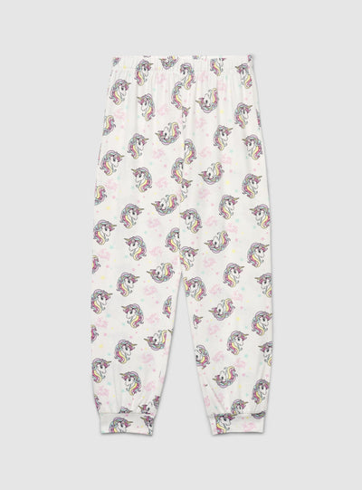 Set pigiama con stampa unicorno