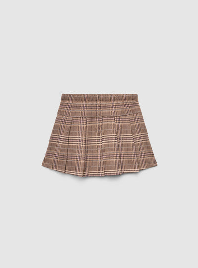 Skort na kockice s detaljem srca