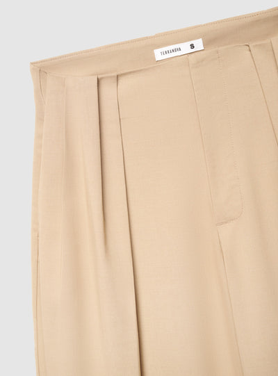 Pantaloni wide leg con cintura