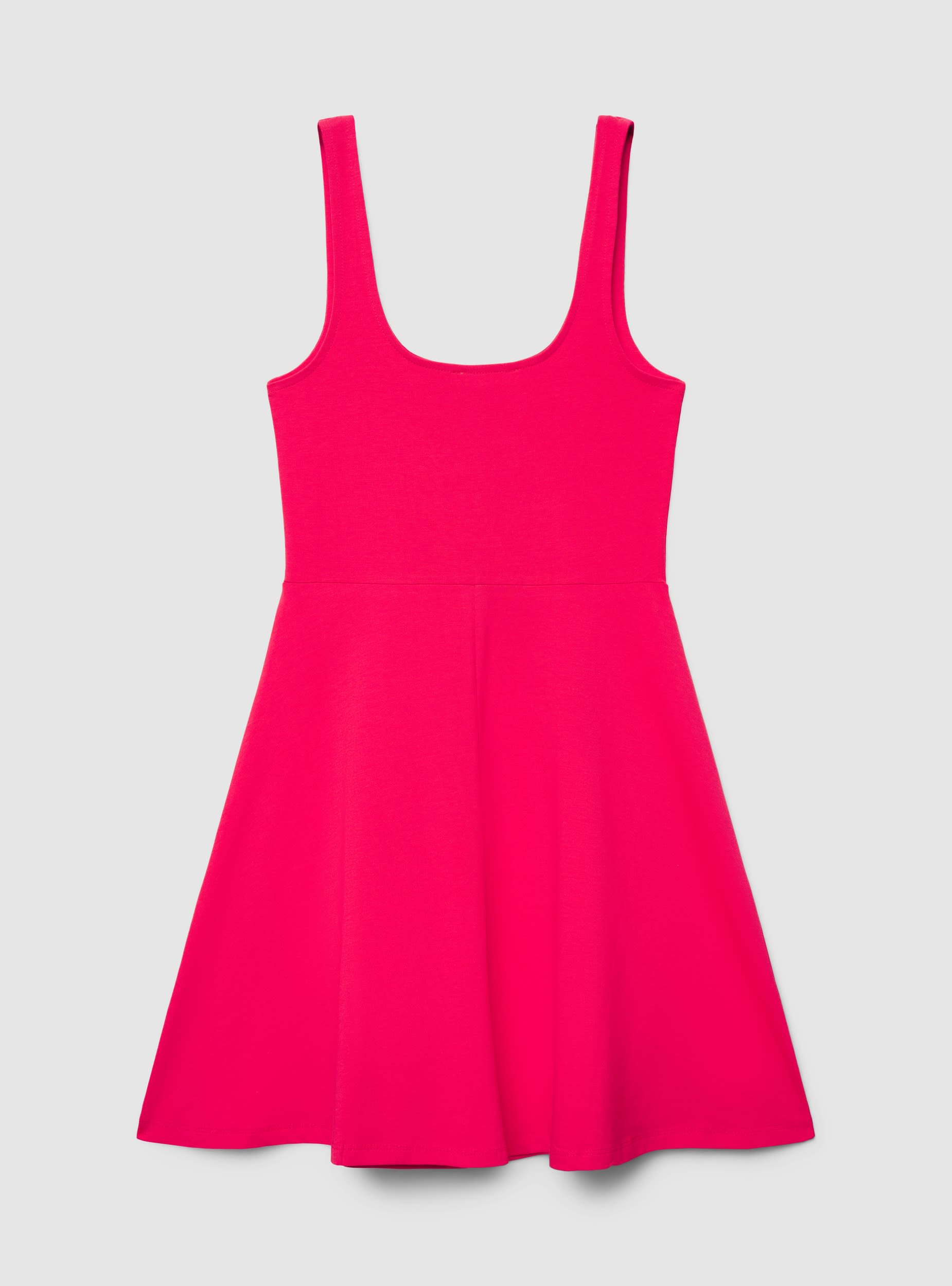 Skater dress with square neckline