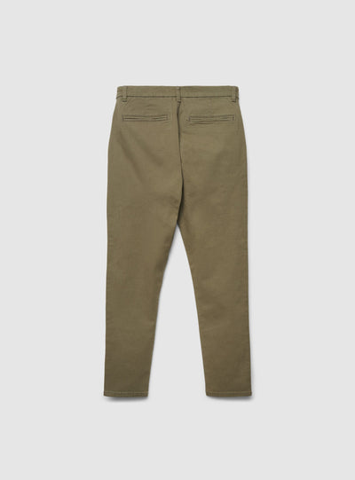 Pantaloni chino skinny a tinta unita