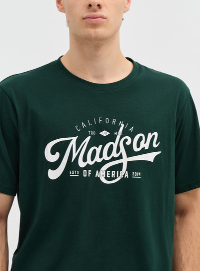 T-shirt comfort con stampa college