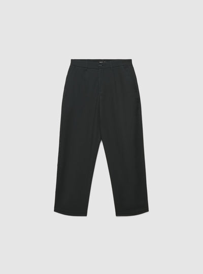 Pantaloni chino wide leg con pinces