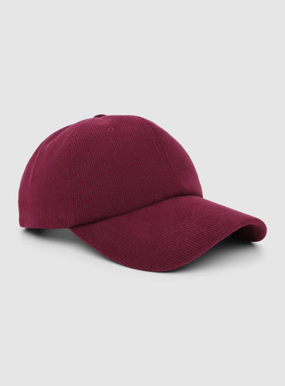 Cappellino baseball effetto velluto tinta unita