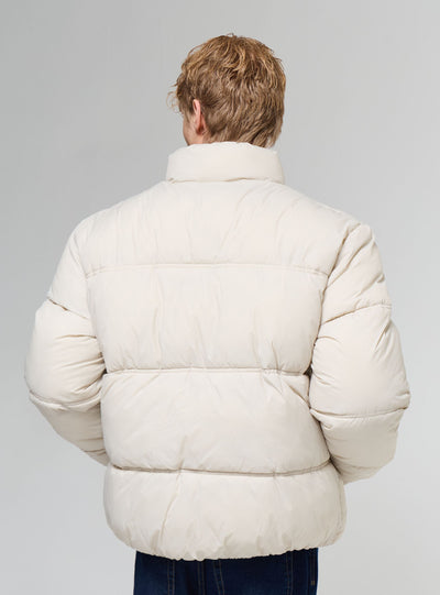 Steppjacke ohne Kapuze in Uni-Farbe