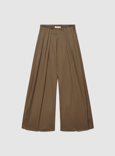 Pantaloni wide leg con cintura