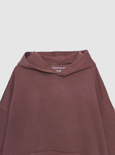 Felpa boxy con cappuccio e tasca a marsupio