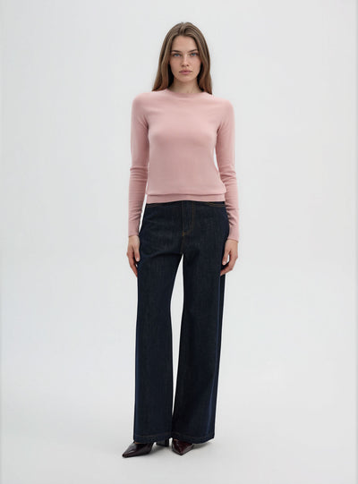 Plain crew neck jumper