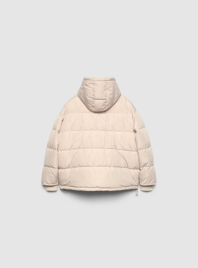 Giubbotto imbottito oversize con cappuccio