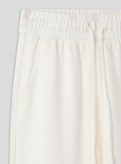 Pantaloni tuta wide leg con coulisse
