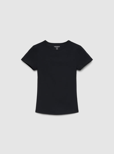 T-shirt girocollo a tinta unita
