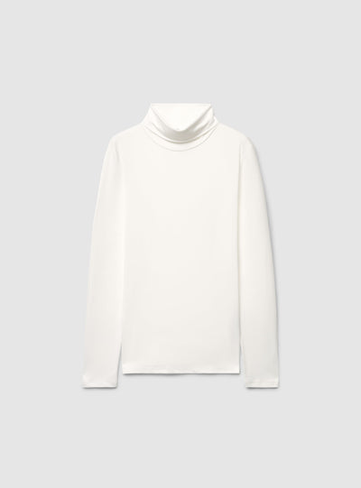 T-shirt a maniche lunghe con collo alto
