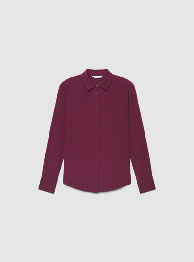Camicia ampia a tinta unita