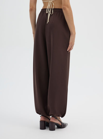 Pantaloni balloon a tinta unita