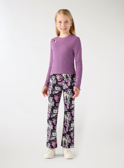 T-shirt crop con cut-out