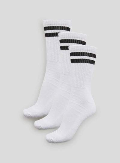 Pack of 3 pairs of socks with terry stripes
