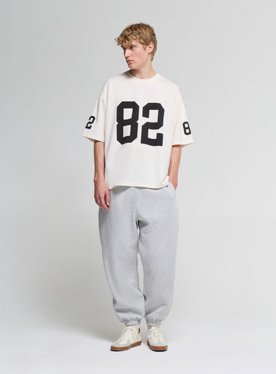 T-shirt con stampa numero e vestibilità boxy