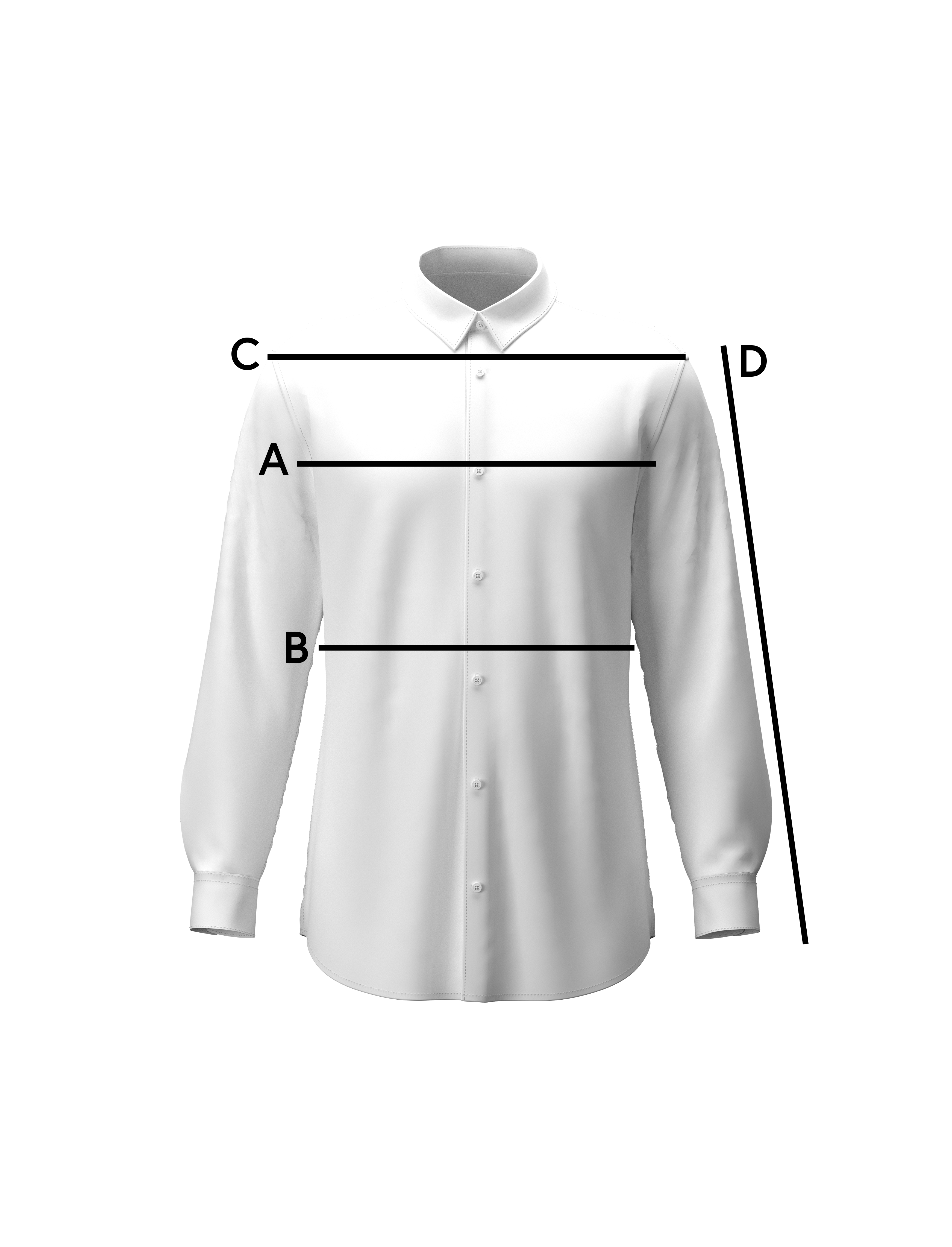 Schema delle misure - Camicia MC Bambino