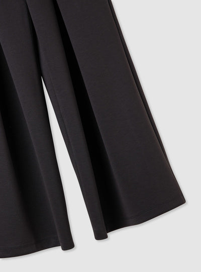 Pantaloni wide leg con pannelli frontali