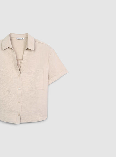 Camicia tessuto leggero con tasche