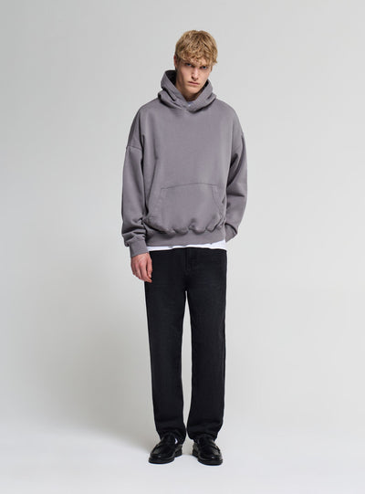 Felpa oversize con cappuccio e tasca a marsupio