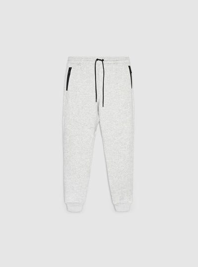 Pantaloni tuta con zip e coulisse