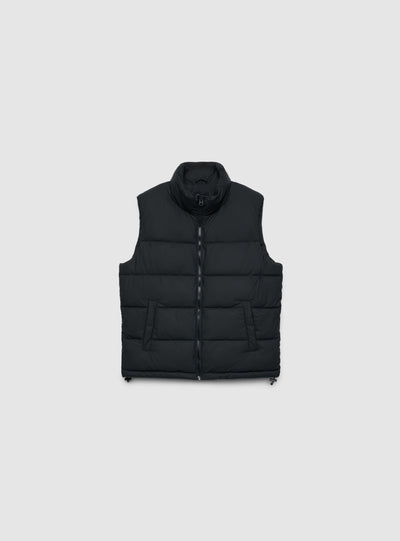Gilet imbottito puffy con collo alto