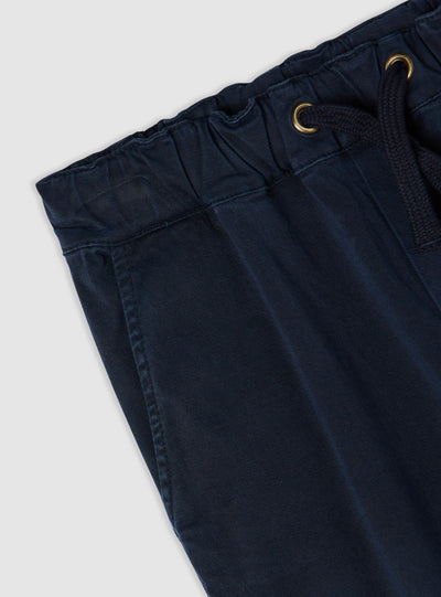 Pantaloni jogger a tinta unita con coulisse