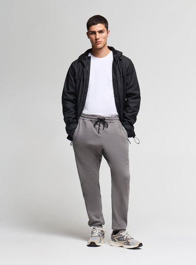 Pantaloni tuta con zip e coulisse