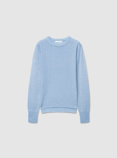 Maglia girocollo effetto luccicante